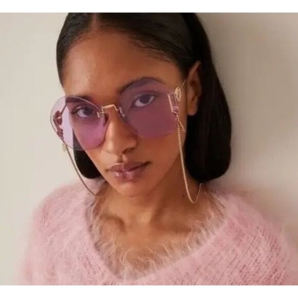 NEW GUCCI SUNGLASSES GG1203S 001 GOLD WOMEN EYEWEAR GUCCI